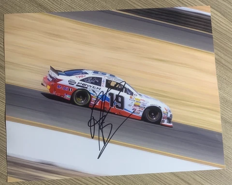 Hailie Deegan Signed 8x10 Photo Napa Power Car On The Track NASCAR Auto COA Cover