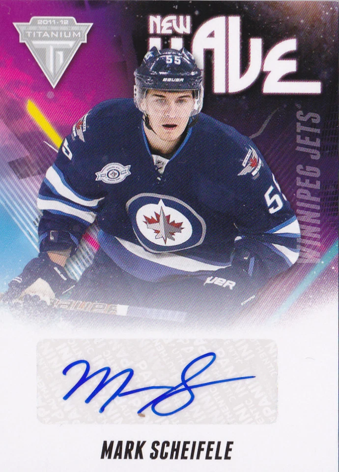 11-12 Titanium Mark Scheifele Auto New Wave Winnipeg Jets 2011 - Image 1 of 1