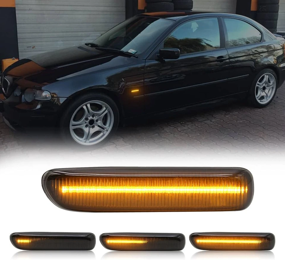 FRECCE LATERALI FUME' SMOKE NERE BMW SERIE 3 E46 COMPACT MSPORT M3 - Immagine 1 di 1