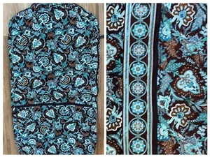 Vera Bradley Classic Quilted Garment Bag In Java Blue - Pristine condition - Picture 1 of 11