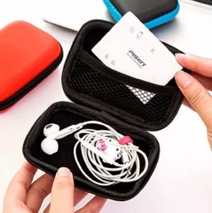 Mini Portable Earphone Data USB Cable Travel Case Organizer Pouch Storage Bag - Picture 1 of 19