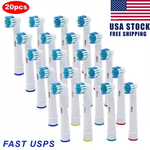 20pcs Toothbrush Heads Replacement Brush For Braun Oral B PRECISION CLEAN - Picture 1 of 5