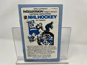 NHL HOCKEY - Intellivision - Manual de instrucciones solo folleto - Imagen 1 de 1