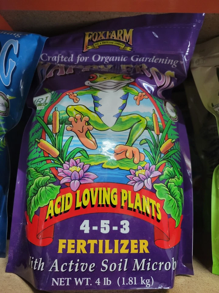Rana feliz Fox Farm hecha a mano para jardinería orgánica 4 libras plantas amantes del ácido 4-5-3 Foto 1 de 1