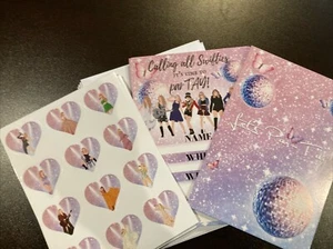 Set Of 20 Party Invites Taylor Swift & Stickers Party Calling All Swifties - Picture 1 of 5