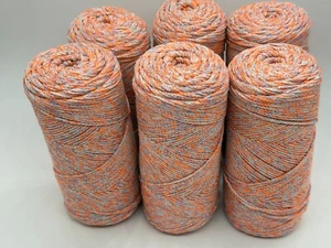 6x Makramee Glitzer Garn 2-3mm Breit 1,260g - Bild 1 von 3
