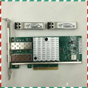 X520-DA2 Intel 82599ES Dual Port E10G42BTDA+2PC Intel FTLX8571D3BCV E10GSFPSR - Picture 1 of 6