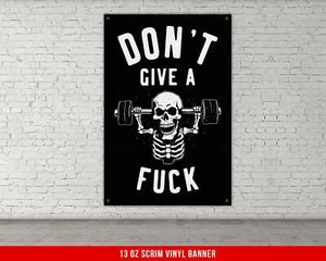 Banner de gimnasio motivacional - Arte de pared de levantamiento de pesas para decoración de gimnasio en casa - Imagen 1 de 7