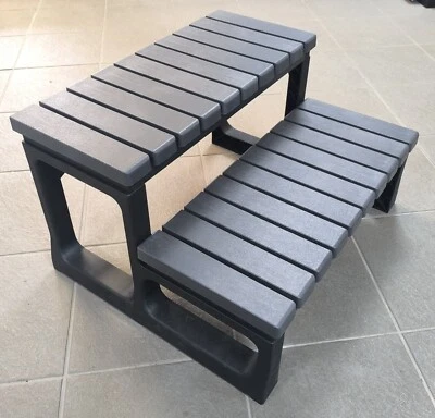 Grey 2 Tier Hot tub Step - Image 1 of 3