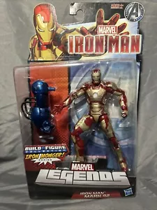 Figura de acción 2012 Marvel Legends Iron Man Mark 42 Iron Monger Series BAF - Imagen 1 de 12