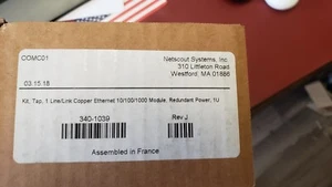 NEW NetScout 340-1039 - Kit, Tap, 1 Line/link Copper Eth. 10/100/1000 RED. POWER - Picture 1 of 8