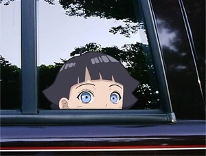Himawari Uzumaki Peek Peeker Peeking Window Vinyl Car Decals Anime Stickers - Foto 1 di 5
