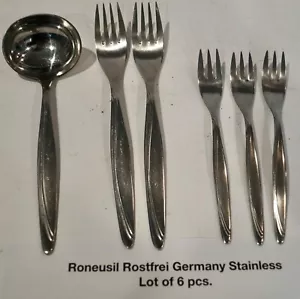 Menge 6 Stck. RONEUSIL ROSTFREI Deutschland Edelstahlbesteck - Bild 1 von 8