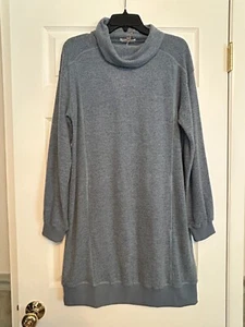 NEU MIT ETIKETT EASEL LA weich GRAU WASSERFALLAUSSCHNITT TASCHEN Oversize bequem Sweatshirt KLEID SMALL - Bild 1 von 9