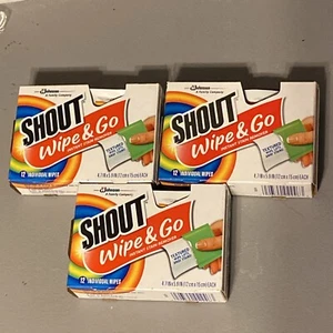 Shout Wipe & Go Instant Fleckenentferner je 12 CT insgesamt 36 - Bild 1 von 6