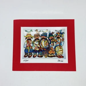 Jovan Obican Five Splendid Musicians Signed 25/100 Limited Ed. Print Art 20 - Picture 1 of 11