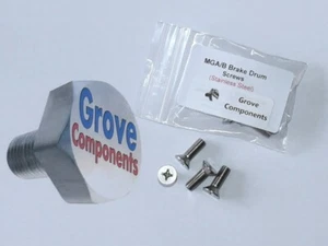 MGB Rear Brake Drum Securing Screws (Qty 4) - Stainless Steel. - Picture 1 of 2