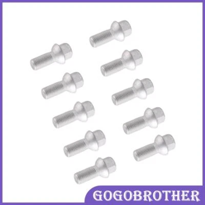 Para Mercedes-Benz W204 C209 E350 SL50 10x pernos de rueda tuerca de perno #0009904907 Foto 1 de 4