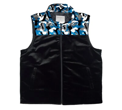 Chaleco de terciopelo acolchado acolchado de piel sintética acolchado tinte de camuflaje para hombre Foto 1 de 4