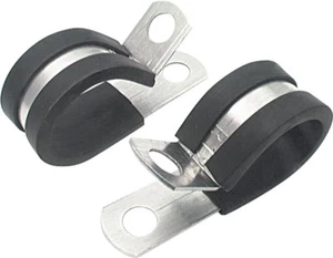 Allstar Performance 18303 Aluminum Line Clamps 10 Pack 1/2" - Imagen 1 de 1