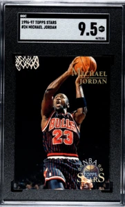 1996-97 Topps Stars #24 Michael Jordan SGC 9.5 MT+ POP 2 - Picture 1 of 2