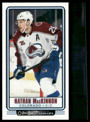 2021-22 O-Pee-Chee #P-4 Nathan MacKinnon O-Pee-Chee Premier Tallboys - Image 1 of 2