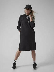 Athleta ST Small Tall Triumph Hoodie Dress Small Tall NEW! Winter Travel #982717 - Picture 1 of 4