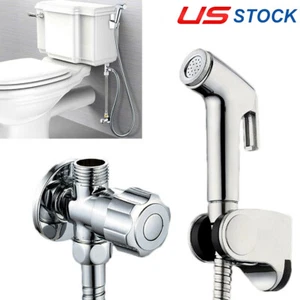 Shower Head Handheld Douche Bidet Toilet Spray Jet Shattaf Kit Stainless Steel - Picture 1 of 11
