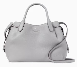 Nuevo Bolso Grande Kate Spade Dumpling Cuero Guijarro Gris Montaña - Imagen 1 de 5