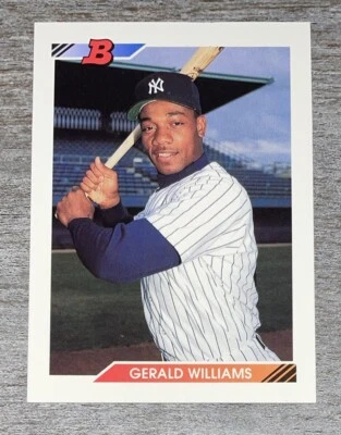 Gerald Williams 1992 Bowman Yankees #113  *H220* - Image 1 of 2