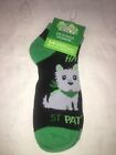 Saint Patrick's Westie Dog  Women's Fashion Novelty Low Cut Socks Sz 5-9
