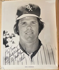 Mike Andrews Signed Photo 8x10 1973 Chicago White Sox Vintage - Picture 1 of 2