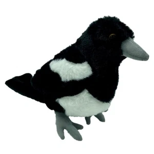 Margaret Magpie Plush Soft Toy 22cm Bird Stuffed Animal by Huggable Toys - Picture 1 of 3