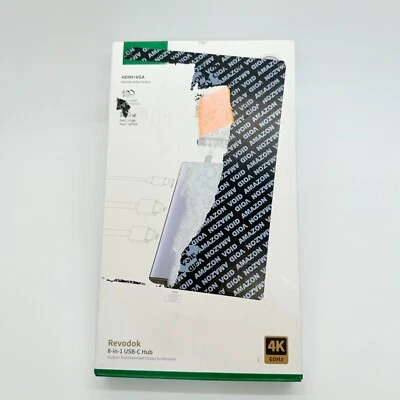 Estação de acoplamento UGREEN 8 em 1 USB C com monitor duplo tela tripla 4K USBC 100W - Imagem 1 de 4