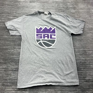 Sacramento Kings Shirt S Youth Logo NBA Basketball Sactown Gray - Picture 1 of 7