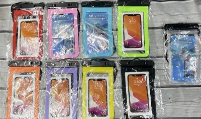 3 PACK!!!!!!!! Universal Waterproof Phone Bagw/ Lanyard & Snaphook-3 pack - Image 1 of 4