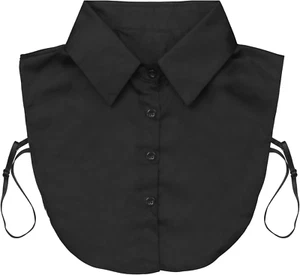 Fake Collar Detachable Dickey Collar Blouse Half Shirts Peter Pan Faux False Col - Picture 1 of 12
