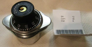 ZEPHYR Built In Combination Lock Hinge Right NEW WITH COMBO and NO KEY Vintage - Picture 1 of 12
