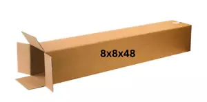 8" x 8" x 48" CARDBOARD BOX - 200 lb - SINGLE BOX - TALL - Picture 1 of 5