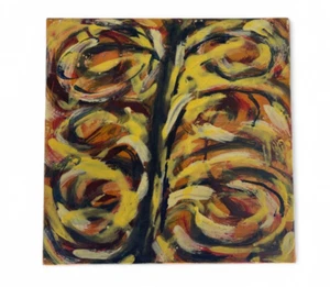 Alan C.Myers Sprossen mix media art painting OIL/WAX on canvas - Picture 1 of 5