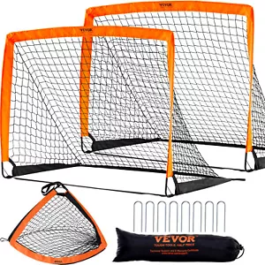 VEVOR 2 Stk. Fußballtor Profi Soccertor Pop-up-Fußballtor Tragbar 1,2x0,9x0,9m - Bild 1 von 12
