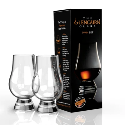 The Glencairn Official Whisky Nosing Glass - Set of 2 (Twin Pack, Gift Carton)  - Image 1 of 4