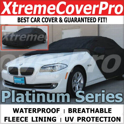 2008 2009 2010 BMW 528i 535i 550i Waterproof Car Cover w/MirrorPocket black - Image 1 of 4