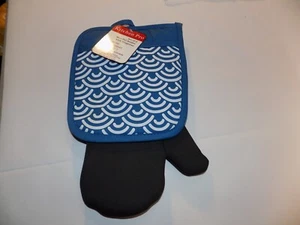 Kitchen Pro Ofenhandschuh und Topfhalter 2er Set 100 % Baumwolle mit Neopren - Bild 1 von 4