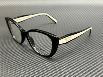 PRADA PR B04V 16K1O1 Black Women's 53 mm Eyeglasses - Image 1 of 4