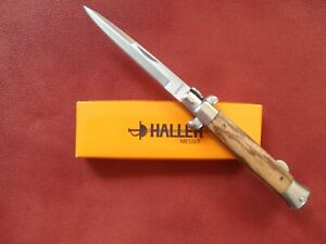 Haller Stiletto Taschenmesser mit Griff aus Zebranoholz (83225) rostfrei neu