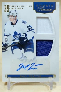 2011-12 Panini Anthology Rookie Treasures Patch Auto /499 Matt Frattin Toronto - Picture 1 of 2