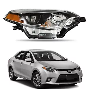 Headlights Assembly for 2014 2015 2016 Toyota Corolla Passenger Side - Picture 1 of 3