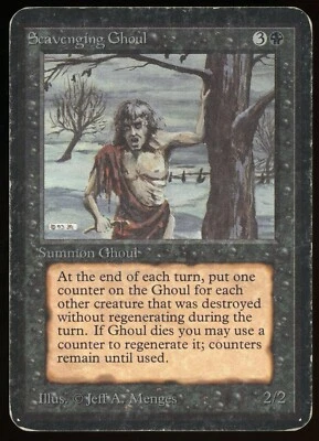 1993 MTG Magic the Gathering Card Alpha Scavenging Ghoul Raw HP Gaming Card TCG - Image 1 of 2