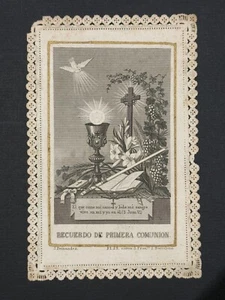 holy card santino merlettato canivet "THE CHALICE OF CHRIST" - Picture 1 of 2